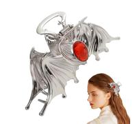 Gothic Hair Clips,Halloween Hair Clips | Bat Design Metal Scary Claw Clips,Alligator Clip Hair Styling Supplies, Past Accessories