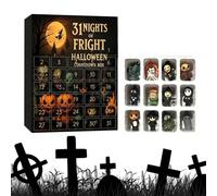 Gothic Halloween Calendar Advent 31 Days Miniature Statues Spooky Ornament