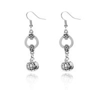 Gothic Halloween Earrings for Women Dark Vintage Skull Pumkin Spider Spider web Dangle Drop Earring Gothic Punk Witch Halloween Jewelry Costume Accessory for Women, Alloy Steel, No Gemstone