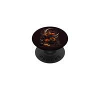 Gothic Halloween Floral Moon Sunflower Pumpkin Bats PopSockets Adhesive PopGrip
