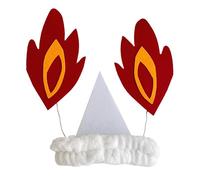 Gothic Halloween Headband with Flames - Women's Adjustable Costume Accessory for Parties, Cosplay & Carnival | Ghostly Hair Hoop, Durable & Lightweight Design for Role Play, Themed