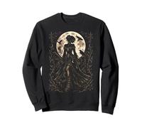 Gothic Halloween Outfit Dark Alternative Full Moon Witch Sweatshirt