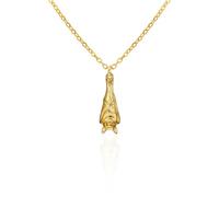 Gothic Hanging Upside-Down Bat Pendant NecklaceTarot The Hanged Man Jewelry | symbolizing transformation,introspection & inner intuition.Niche mystical gothic style for daily wear & special occasions