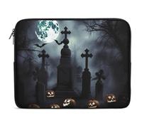Gothic Happy Halloween Laptop Sleeve 12inch Laptop Protective Case for Women Men Shockproof Computer Cover Portable Notebook Briefcases Computer Carrying Bag Lap Top Protector Compatible with Notebook