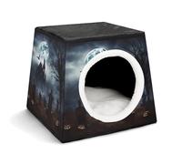 Gothic Happy Halloween Pet Tent for Small Cats and Dogs,Cat House - Soft Comfort Washable,Dog Bed Open Design Pet Tents Indoor Outdoor Travel