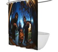 Gothic Haunted House Monsters Shower Curtain 120 x 200 cm