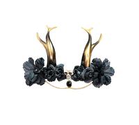 Gothic headdress with skull for women