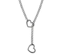 Gothic Heart Necklace - Love Necklace Punk Pendant, Love Necklaces For Women Gothic | Titanium Steel Love Charm, Love Necklace Heart Pendant, Womens Necklace, Consulte la descripción, Titanium Steel