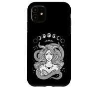 Gothic Hecate Goddess Moon Phases Dark Academia Witchy Case for iPhone 11