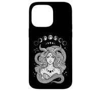 Gothic Hecate Goddess Moon Phases Dark Academia Witchy Case for iPhone 14 Pro Max