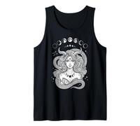 Gothic Hecate Goddess Moon Phases Dark Academia Witchy Tank Top