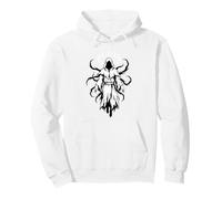 Gothic Hooded Specter Candle Crown Dark Fantasy Art Pullover Hoodie