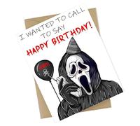 Gothic Horror Birthday Card, Scream Gothic Birthday Card With Envelope, Anime Themed Cards, Funny Halloween Gifts For Friends Horror Valentines Gift