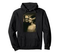 Gothic horror graphic with storm and metal details Pullover Hoodie