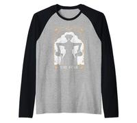 Gothic Horror Witch Mermaid Halloween The Star Tarot Card Raglan Baseball Tee
