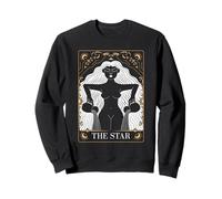 Gothic Horror Witch Mermaid Halloween The Star Tarot Card Sweatshirt
