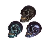 Gothic Iridescent Skull Ornament
