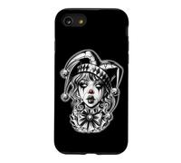 Gothic Jester Girl Spooky Dark Fantasy Woman Pretty Case for iPhone SE (2020) / 7/8
