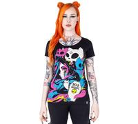 Gothic Kitty Spirit T-Shirt by Cupcake Cult Women's Alternative Tee Goth Top