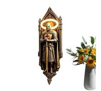 Gothic Knight Wall Lamps - Decorative Resin Sconce, Medieval Theme Interior Nightlight | Home Lighting for Study Restaurant Living Room Apartment