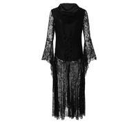Gothic Lace Dress Women's Long Sleeve Medieval Maxi Dress Women's Lace, Renaissance Retro Dresses Elegant Sexy Medieval Dress A-Line Cocktail Dress Halloween Carnival Costume Party Dress Prom Dresses