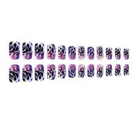 Gothic Lighting Lighting Press On Nails Edgy Dark Type Artificial Nails Fingernails For Women Girls Party Faux Nail Set