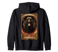 Gothic Lilith & Dark Goddess Empowerment Zip Hoodie