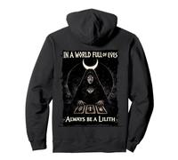 Gothic Lilith Demon & Dark Goddess Empowerment Pullover Hoodie