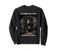 Gothic Lilith Pentagram & Dark Goddess Empowerment Sweatshirt