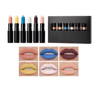 Gothic Lipstick Set, Finish Goth Lips Gloss Set, Halloween Make Up Accessory, Long Lasting Lipstick for Travel, Festivals and Everyday Use