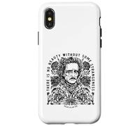 Gothic Literary Art, Edgar Allan Poe Inspired Quote with Vi Case for iPhone X/XS