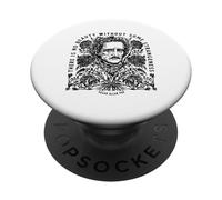 Gothic Literary Art, Edgar Allan Poe Inspired Quote with Vi PopSockets Adhesive PopGrip