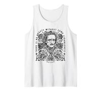 Gothic Literary Art, Edgar Allan Poe Inspired Quote with Vi Tank Top