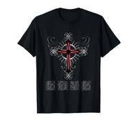 Gothic Love Cross T-Shirt