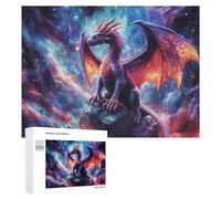Gothic Medieval Fantasy Dragon 500 Piece Jigsaw Puzzle for Adults Challenging Puzzles for Cognitive Workout Unique Shaped Jigsaw Puzzle Relaxing Gift Home Wall Decor