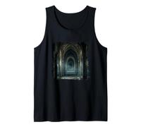 Gothic Mirror Corridor Dark Hallway Mystery Design Tank Top