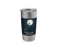 Gothic Moon Gardening - I Only Garden By Moonlight Stainless Steel Insulated Tumbler