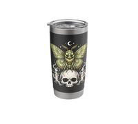 Gothic Moth and Butterfly Pastel Goth Kawaii Skeleton Stainless Steel Insulated Tumbler