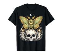 Gothic Moth and Butterfly Pastel Goth Kawaii Skeleton T-Shirt
