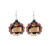 Gothic Moth Earrings Turkey Pumpkin Acrylic Earrings European And Border Halloween Jewelry Chain Rapper Necklace Jewelry (B, A)