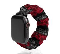Gothic Moth Skull Rose Cute Watch Band Sports Watch Strap Replaceable Straps for Men Women Compatible with Apple Watch
