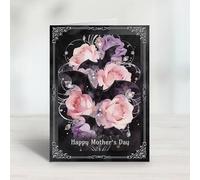 Gothic Mother’s Day Card - Bats, Pink Roses & Jewels | Alternative Mum Card for Mother figures, stepmums, and chosen family