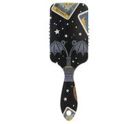Gothic Mystic Tarot Horoscope gentle massaging hair brushes Designed scalp massager brush for fine hair with Ergonomic handle cepillo para pelo rizado