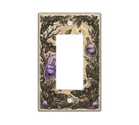 Gothic Mystical Moth Death's-head Hawkmoth Single Rocker Light Switch Cover