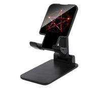 Gothic Occult Satan Penta Symbol Plastic Phone Stand Foldable Cellphone Holder for Desk Adjustable Accessories