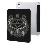 Gothic Occult Satan Penta Symbol Skull Case Compatible for IPAD 10代 (10.9in) Tablet Cases Protective Stand Cover