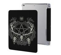 Gothic Occult Satan Penta Symbol Skull Case Compatible for IPAD 2017/2018/Air1/Air2 (9.7in) Tablet Cases Protective Stand Cover