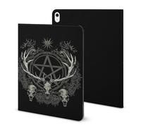 Gothic Occult Satan Penta Symbol Skull Case Compatible for IPAD 2020 AIR 4 (10.9in) Tablet Cases Cover with Pencil Holder Auto Wake/Sleep