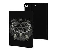 Gothic Occult Satan Penta Symbol Skull Case Compatible for ipad Mini 1/2/3/4/5 (7.9in) Tablet Cases Stand Protective Cover with Sleep/Wake
