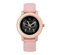 Gothic Occult Satan Penta Symbol Skull Womens Watch Digital Wrist Watches Casual Business Wristwatch Ladies